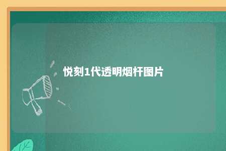 悦刻1代透明烟杆图片